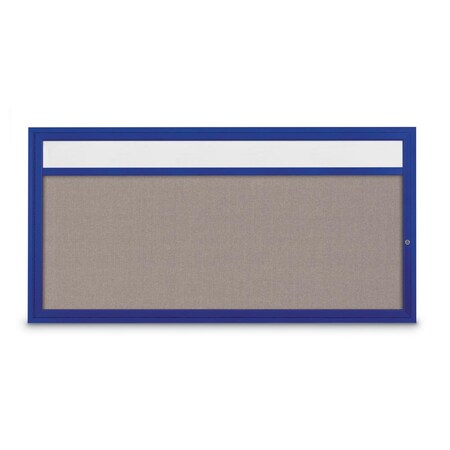 United Visual Products Slim Enclosed Corkboard, 36"x36", Gold Alum Frame/Cinnabar UVEB3636-GOLD-CINNABA
